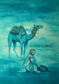 S. A. Noory, 15 x 22 Inch, Water color on Paper, Figurative Painting, AC-SAN-076